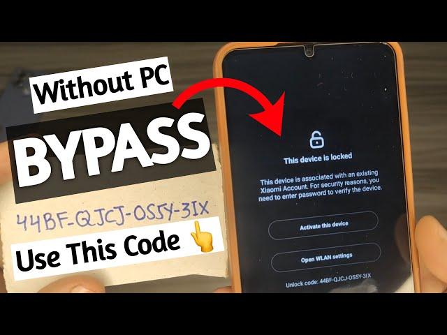 Bypass Mi Account Without PC Any Miui /11/12/13/14 and HyperOS
