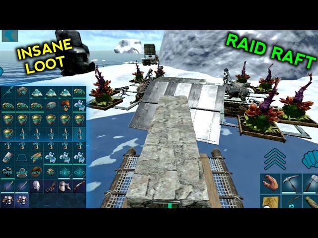 ARK MOBILE - NEW FRESH START PVP || RAID RAFT BASE || INSANE LOOT