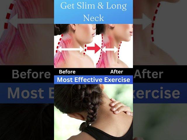 How to Get a Slim and Long Neck #exercise #youtubeshort #ytshorts