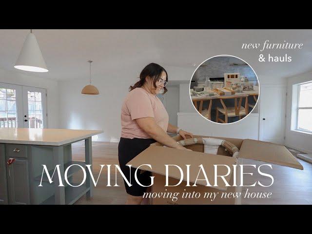 MOVING INTO MY NEW HOUSE! moving prep, new furniture & hauls