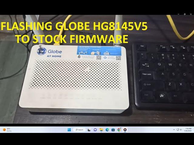 Flashing Globe R019 (HG8145V5) TO EPON Stock firmware (Huawei)