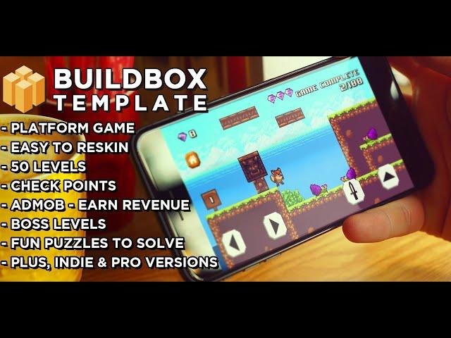 8 Bit Fox - Platform Game Buildbox Template