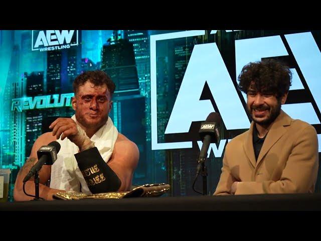 MJF Reacts To DEFEATING Bryan Danielson! | AEW Revolution 2023 Media Scrum