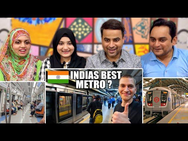 India Had A World Class Delhi Metro! | $0.50 New Delhi Metro To India's Cyber City  | Reaction