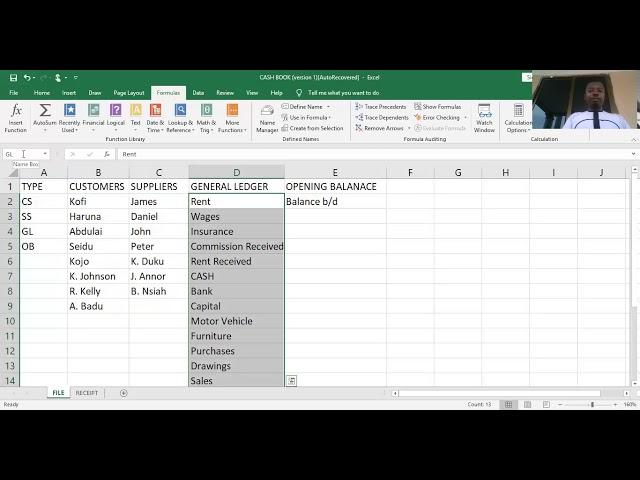 HOW TO DESIGN THREE COLUMN CASH BOOK IN EXCEL