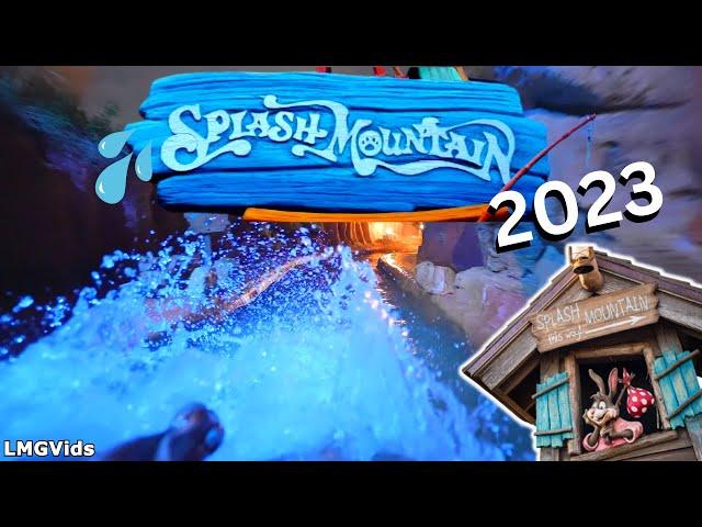 [2023] Splash Mountain - NIGHTTIME POV - 4K 60FPS | Magic Kingdom, WDW Florida | Log Flume ride