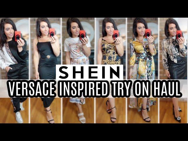 VERSACE INSPIRED OUTFITS // SHEIN SPRING SALE TRY ON HAUL // AFFORDABLE FASHION