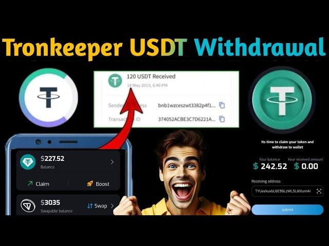 Tronkeeper new update || Tronkeeper usdt withdraw start || Tronkeeper Usdt withdrawal process