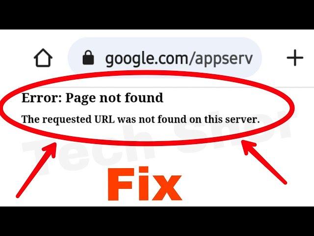 How to Fix Error Page not found The requested URL was not found on this server problem solve