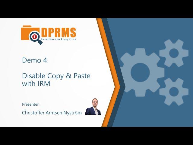 Azure RMS Demo 4: Disable Copy & Paste with IRM