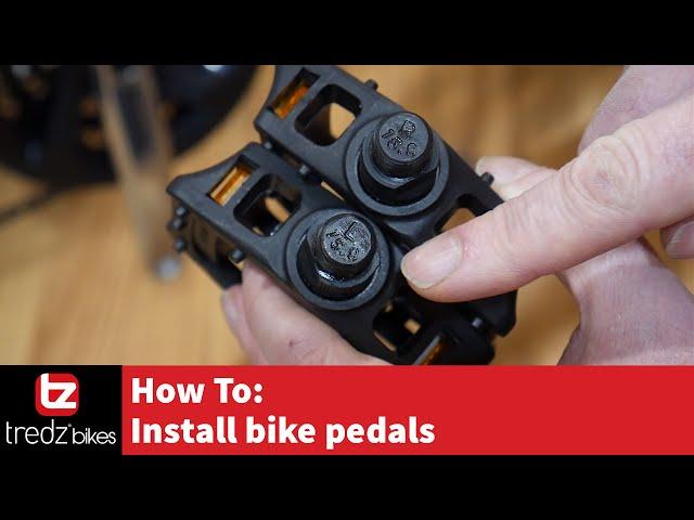 How to fit bike pedals