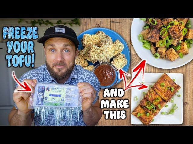 Why you should FREEZE your tofu! +3 Tasty Recipes