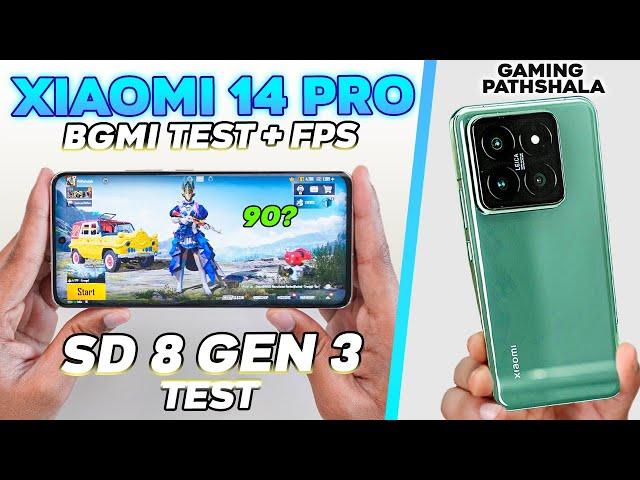 Xiaomi 14 PRO PUBG Test with FPS!  Overheat & Battery Drain SD 8 GEN 3