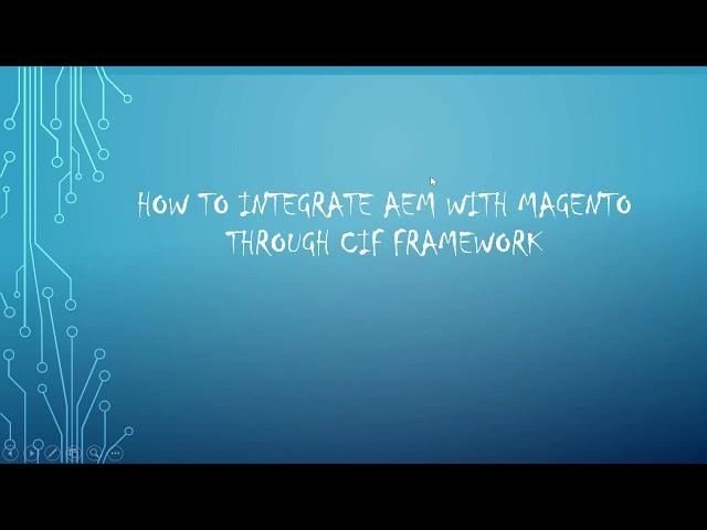 How to integrate AEM with Magento e-Commerce platform through CIF framework