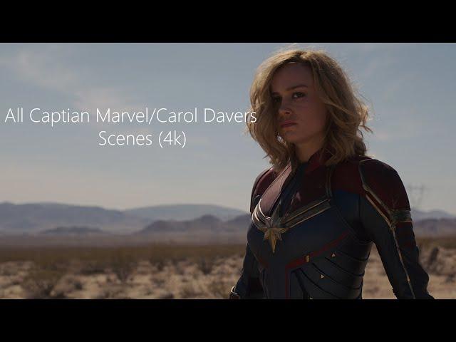 All Captian Marvel/Carol Danvers Scenes (4K ULTRA HD)