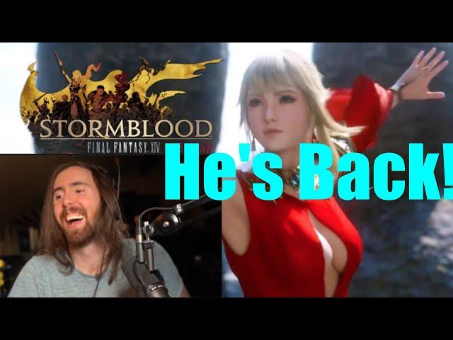 Asmongold FINALLY RETURNS to FFXIV Stormblood | Trailer Reaction, Then The Start of the MSQ. DAY 1