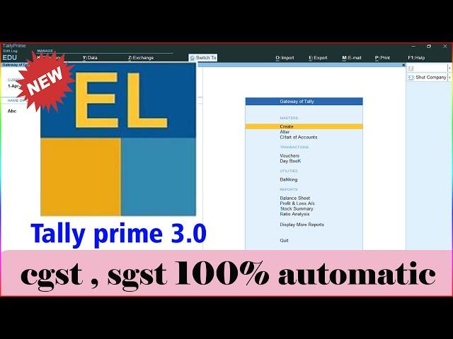 tally prime 3.0 | gst tax rate setup in tally prime 3.0 | tally prime 3.0 update