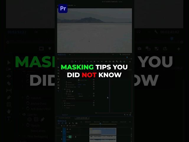 MASKING TIPS You Did NOT Know in Premiere Pro  #premierepro #tutorial #kylerholland