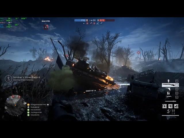 battlefield 1 - GTX 1080 ASUS STRIX - Intel i5 7500 - 16GB DDR RAM