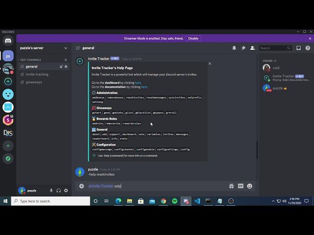 [OUTDATED] How to setup the Invite Tracker Discord Bot, for join statements and giveaways.