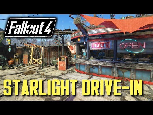 Fallout 4 - Starlight Drive-In Fully Decorated