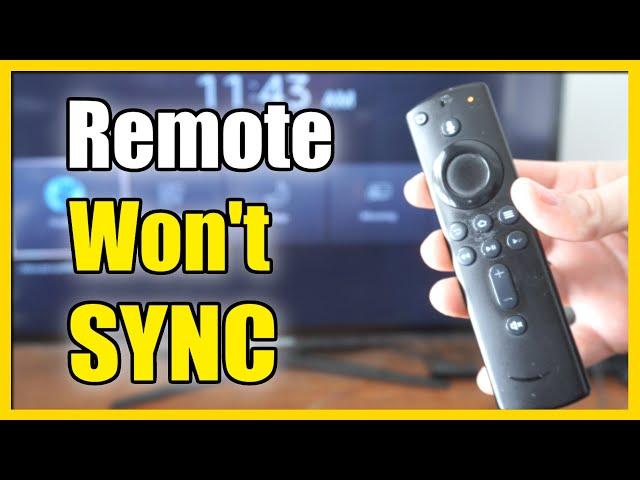 How to SYNC & Pair Firestick Remote that Won't Connect (Easy Tutorial)