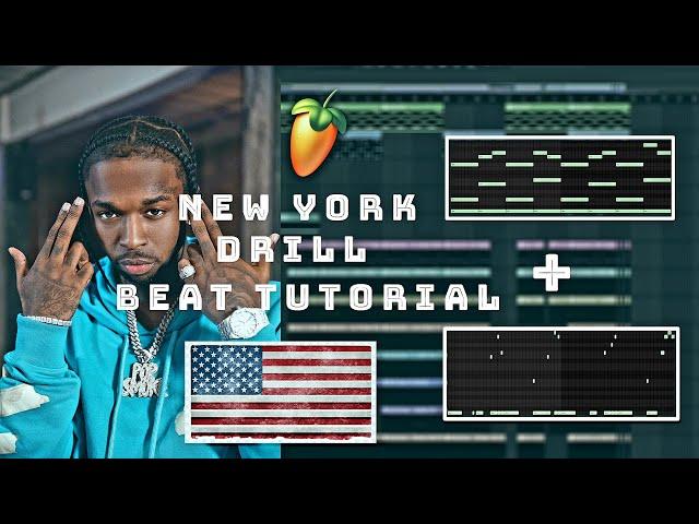 Pop Smoke Type Beat Tutorial - How To Make NY Like Chris Rich - FL Studio Free FLP