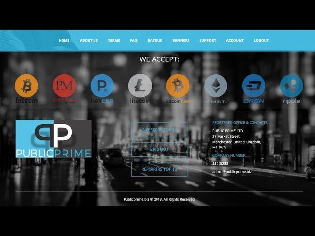 Publicprime live investment | Review Paying HYIP