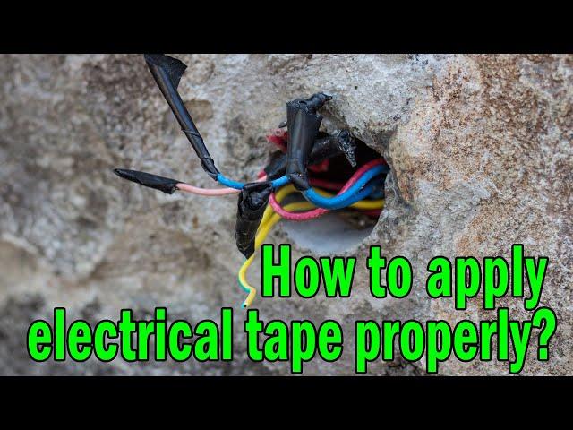 How to apply electrical tape as insulation in electrical conductors/Short and quick tutorial #forYou