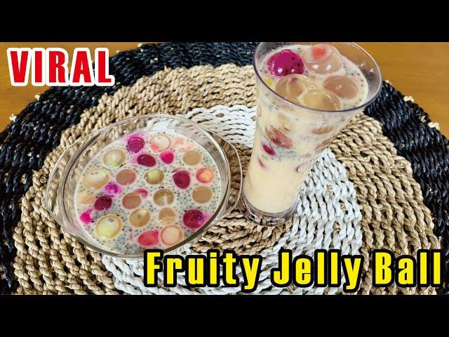 IDE MINUMAN KEKINIAN || PANTESAN VIRAL BANGET TERNYATA RASANYA MENGGODA || ES BUAH BOLA-BOLA JELLY