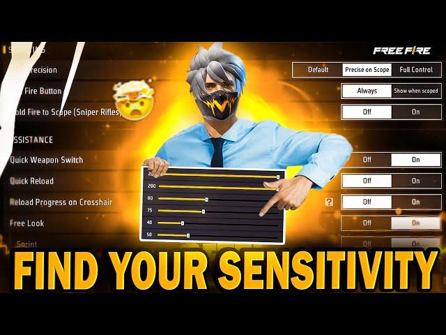 Find Your PERFECT SENSITIVITY | Check 100- 200 Sensitivity In Free Fire Free Fire Max