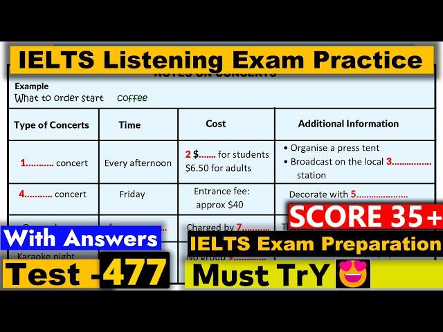 IELTS Listening Practice Test 2024 with Answers [Real Exam - 477 ]