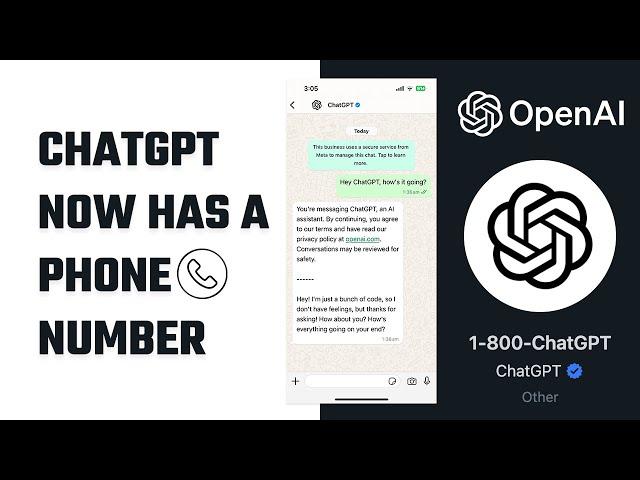 ChatGPT Now Has a Phone Number: Add It to WhatsApp!