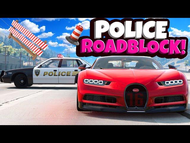 CRASHING Through Police Roadblocks in This NEW Pursuit Mod in BeamNG Drive!