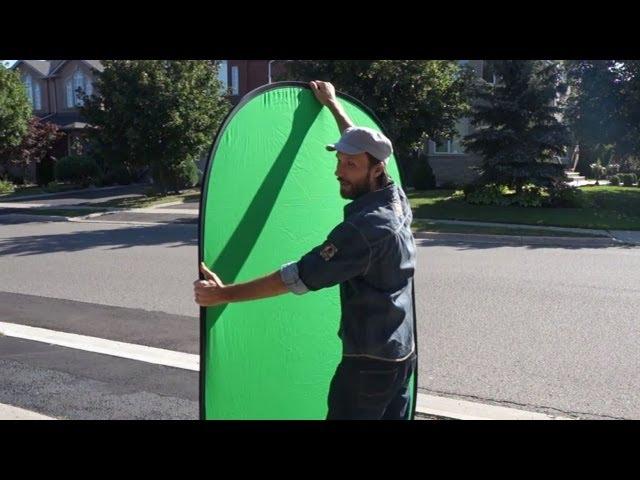 How to Fold a Portable Green Screen