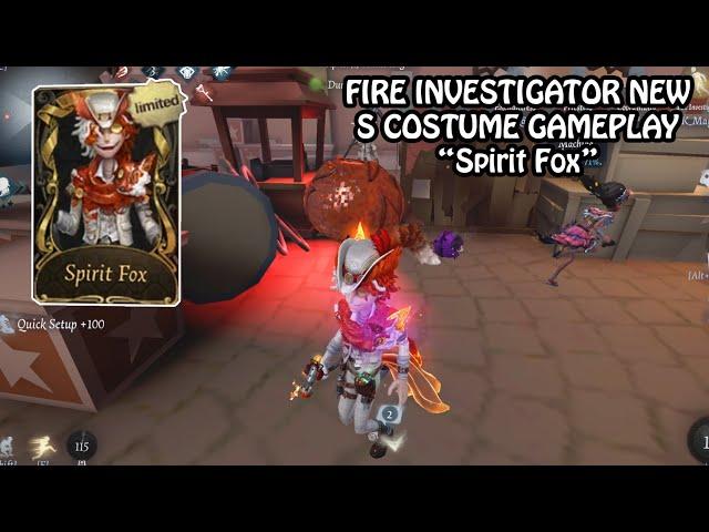 Fire Investigator Limited S costume "Spirit Fox" gameplay - Identity V