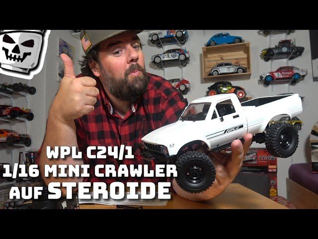 Mini Crawler auf Steroide WPL C24 Crawler Test 1/16 RTR RC Modell Pickup #rccar  #rccars #rcmodel