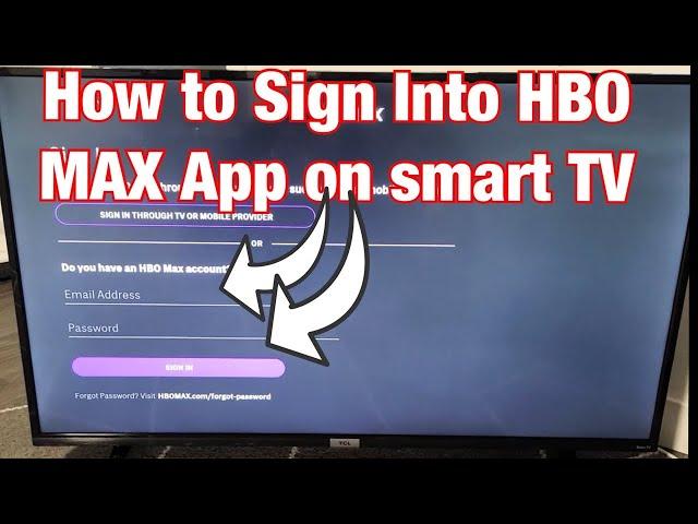 How to Sign In (Log In) HBO MAX App on TV