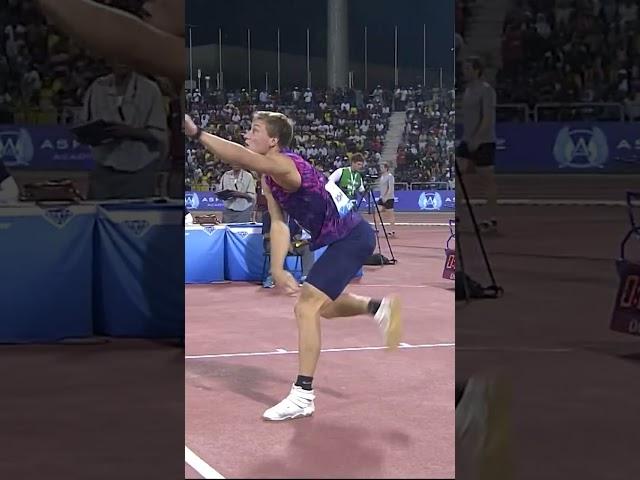 Just Thomas Rholer  giving the cameraman  a scare #DiamondLeague  #athletics #javelin