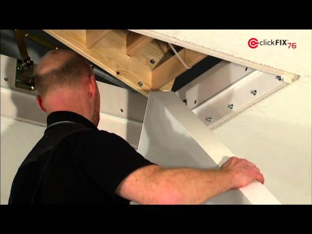 clickFIX 76 from DOLLE - How to mount your loft ladder