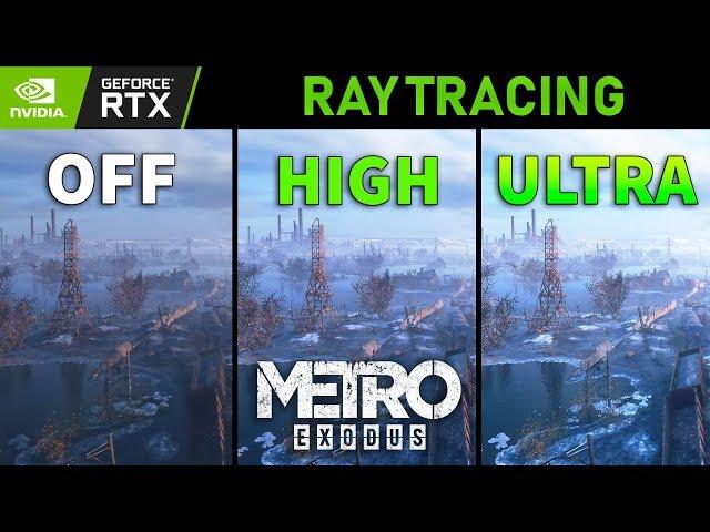 Metro Exodus Ray Tracing OFF vs High vs Ultra (Graphics Comparison)