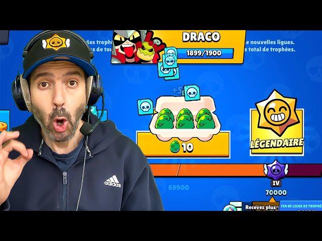 j'ai OUVERT 70'000 TR de RÉCOMPENSES sur un NOUVEAU COMPTE (voici ce que j'ai eu)  Brawl Stars