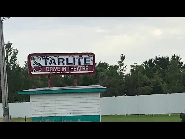 An abandoned drive in theatre