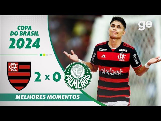 FLAMENGO 2 X 0 PALMEIRAS | MELHORES MOMENTOS| OITAVAS DE FINAL COPA DO BRASIL | ge.globo