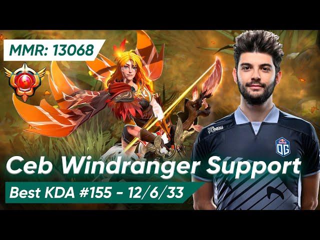 OG CEB WINDRANGER SOFT SUPPORT 7.37d | Dota 2 Pro Gameplay