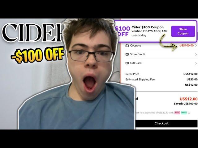 FREE CLOTHES??️ How i saved $100 using THIS Cider Coupon Code - Verified Cider Discount Codes 2024