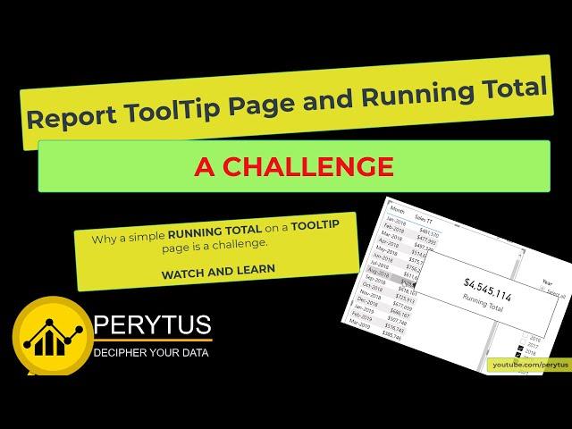 Custom Tooltip in Power BI and Running Total Challenge - Use of Sync Slicer and TREATAS DAX function