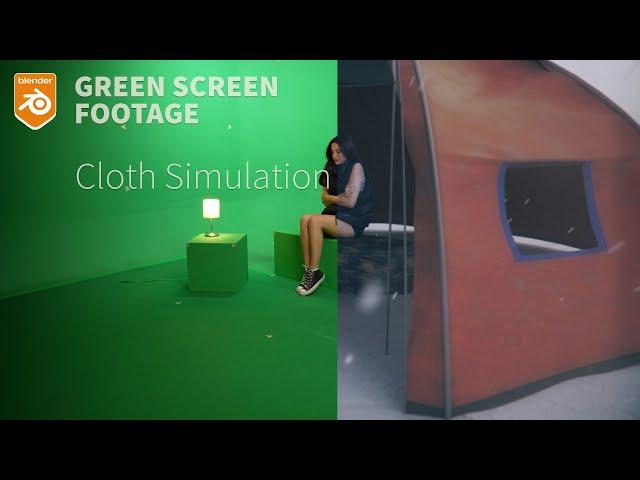 Chroma Key and Simulations in Blender: Cloth Simulation