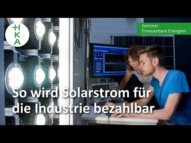 Wie werden PHOTOVOLTAIK-ANLAGEN in Europa konkurrenzfähig? | Erneuerbare Energien | Elektrotechnik