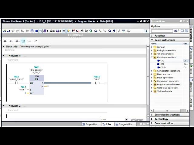 Siemens Tia Portal Training - Up Counter - CTU Instruction Explained